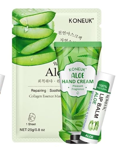 Sheet Mask, Lip balm, Lotion Gift Set