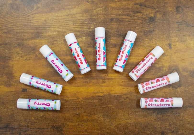 Fruity All Natural Lip Balms