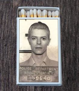 Celebrity Mugshot Matchbox • Matches • Candles Acc.