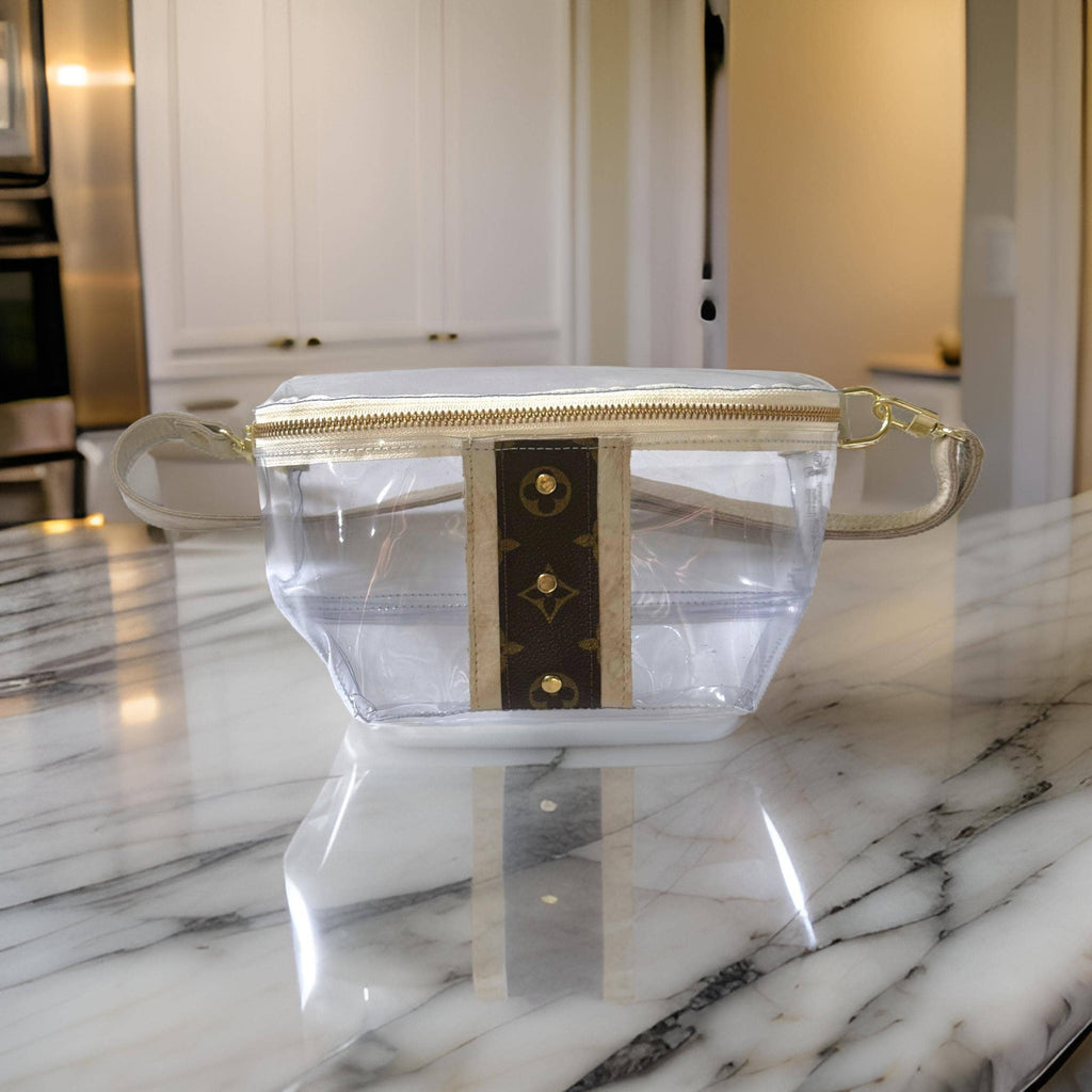 Britt Belt Bag In Vinyl Vogue, Leather | Upcycled LV