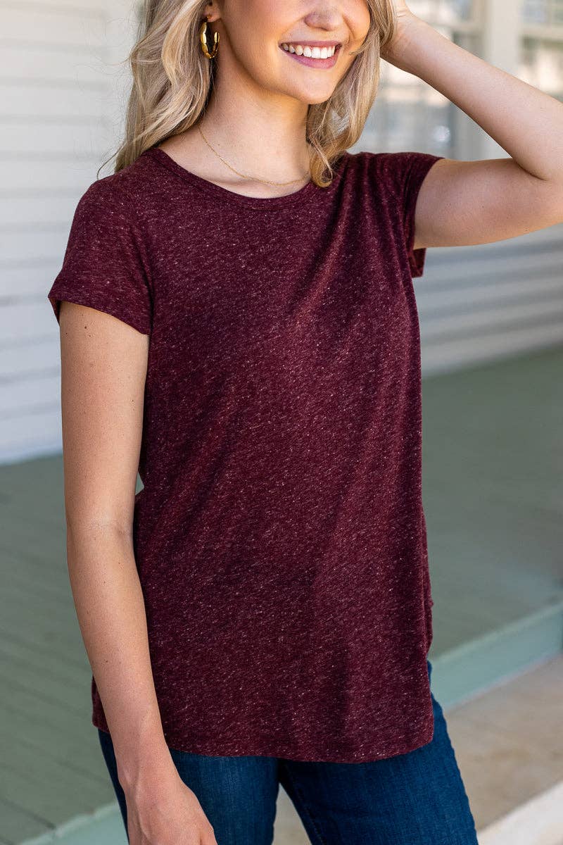 Hope's Heathered Short Sleeve Top