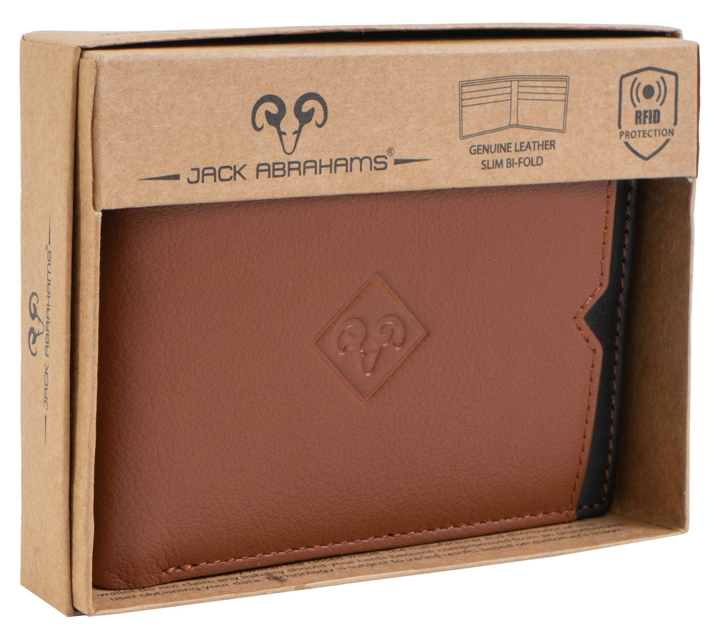 Jack Abrahams Goat Nappa Leather Bi-Fold Wallet