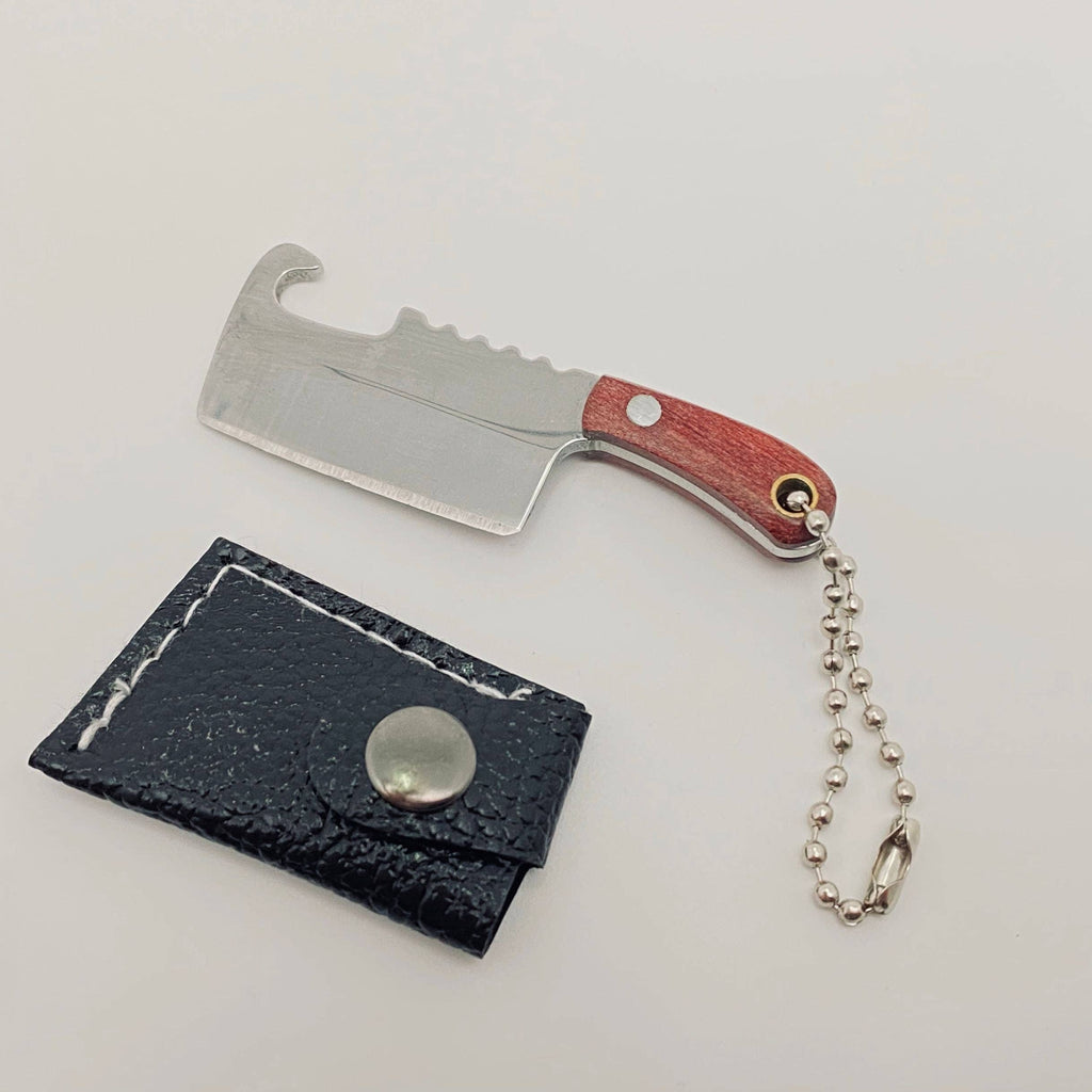 Mini Knife With Key Ring and Case