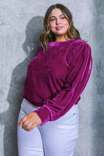 A Plus Size Velvet Top