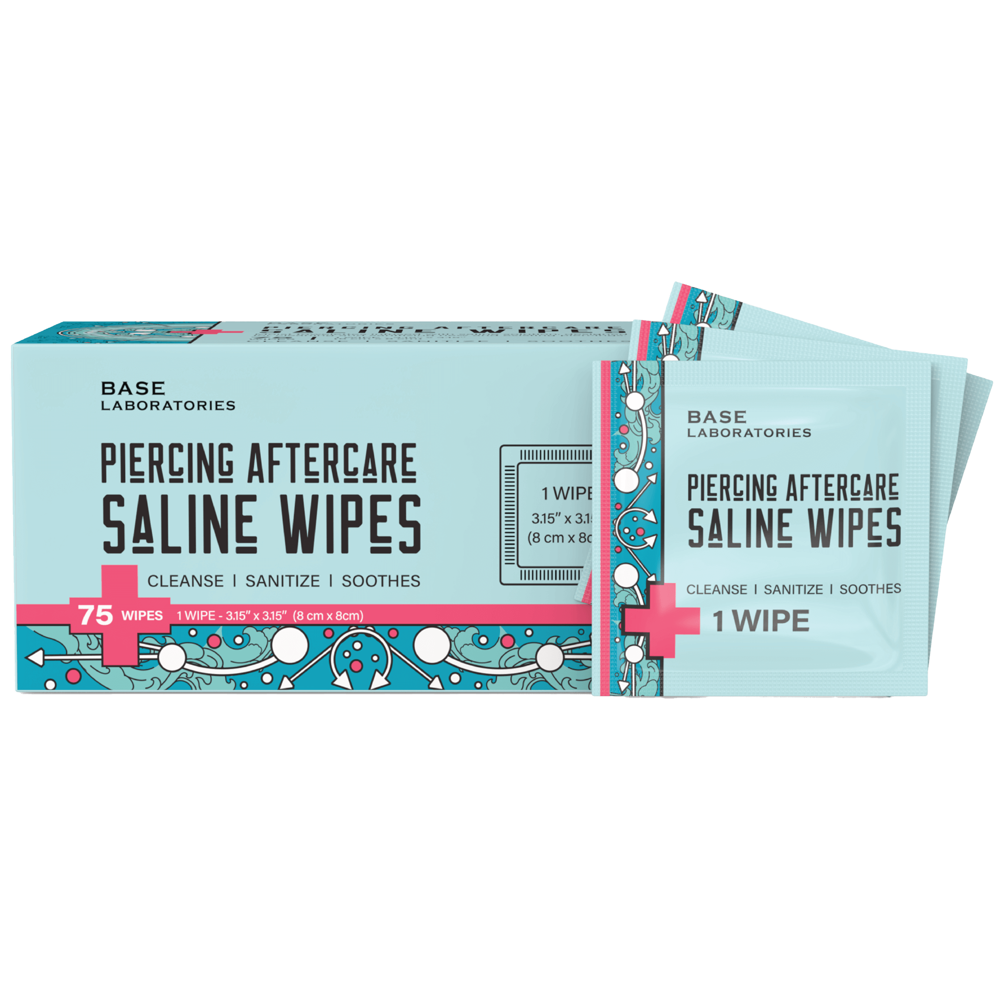 Piercing Aftercare Saline Wipes - For All Piercings