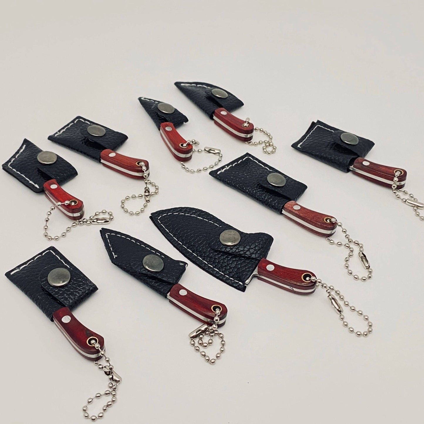 Mini Knife With Key Ring and Case