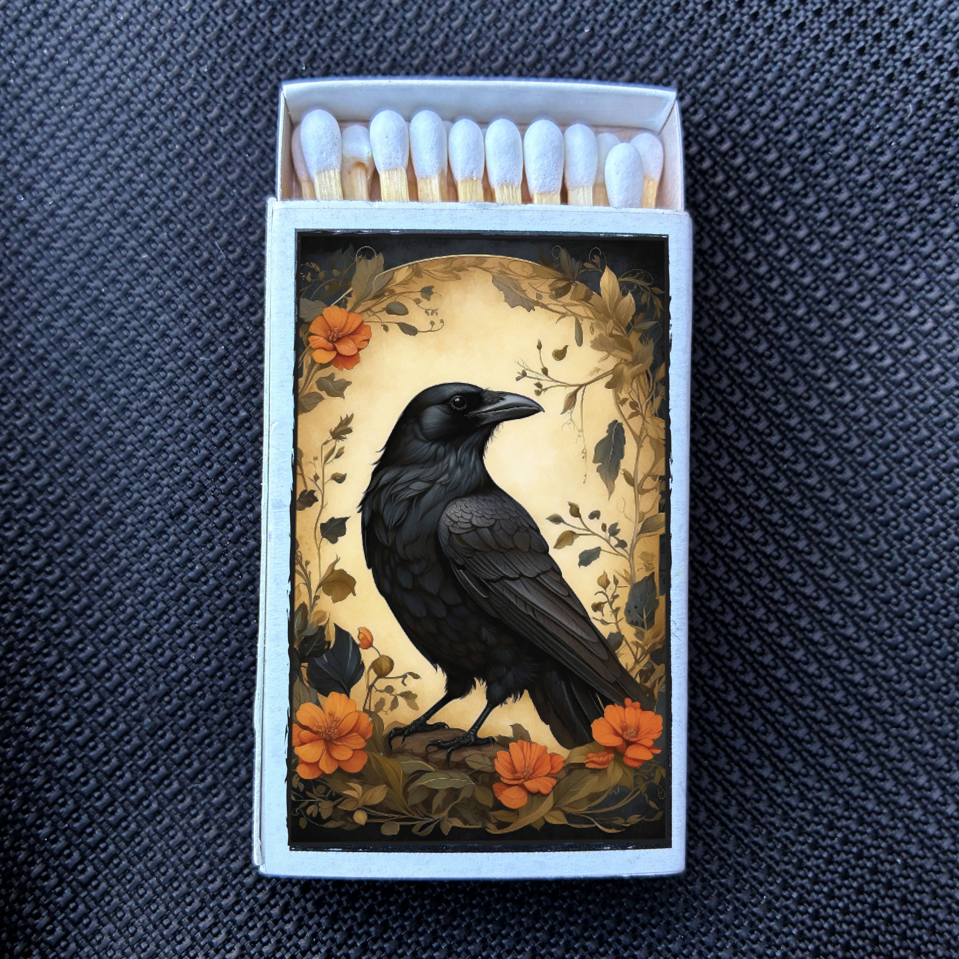 Matches • Raven Matchboxes• Home Decor for Candles & Incense