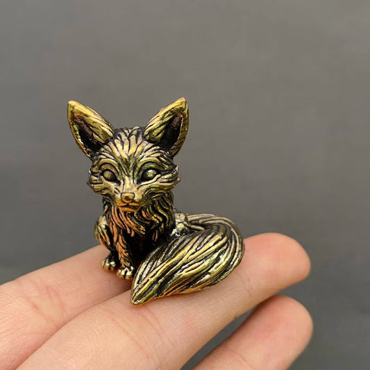 Brass Little Fox Crafts Desktop Figurine