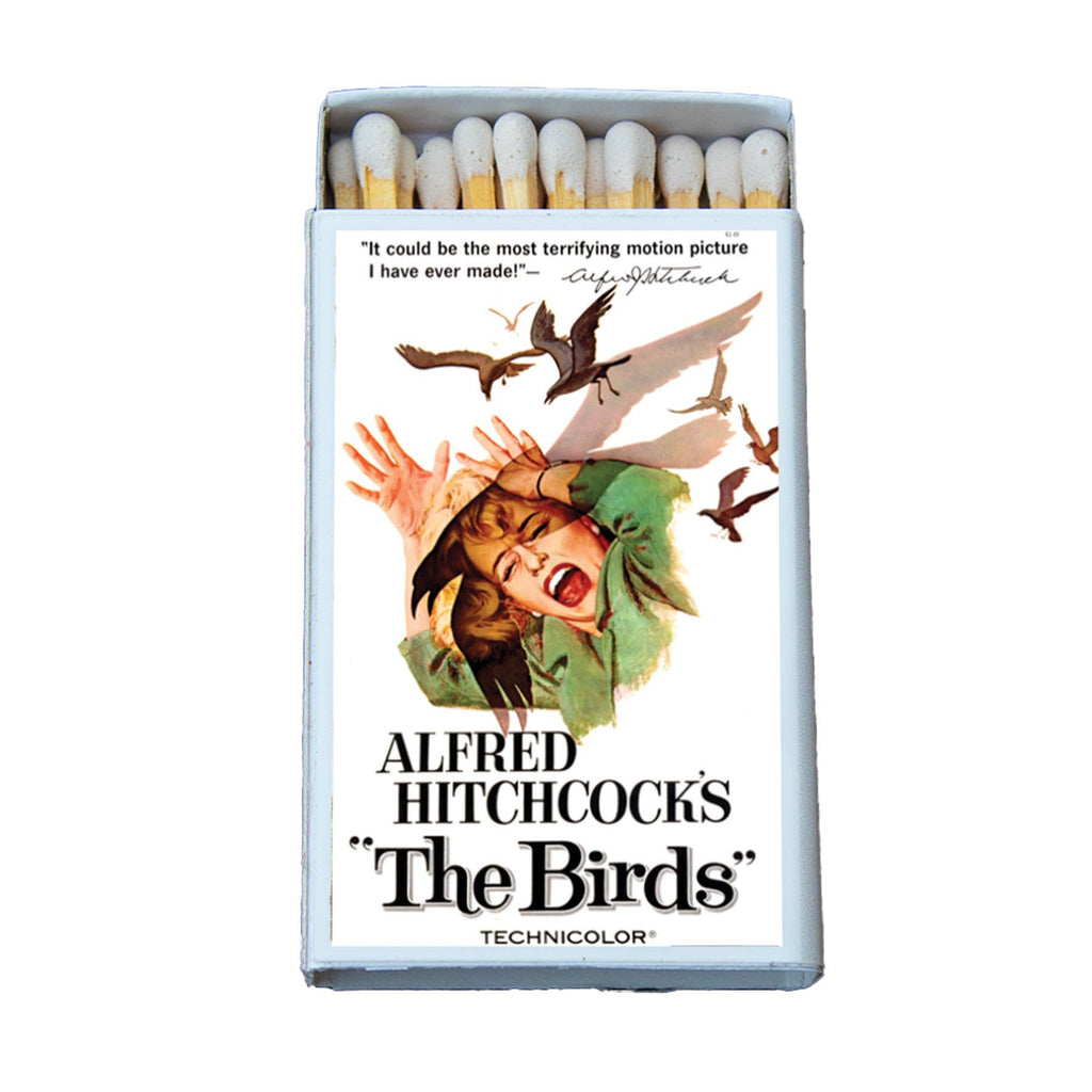 Matches • Classic Movie Thriller "The Birds" • Home Decor for Candles