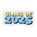 Class Of 2025 Graduation Text Sticker