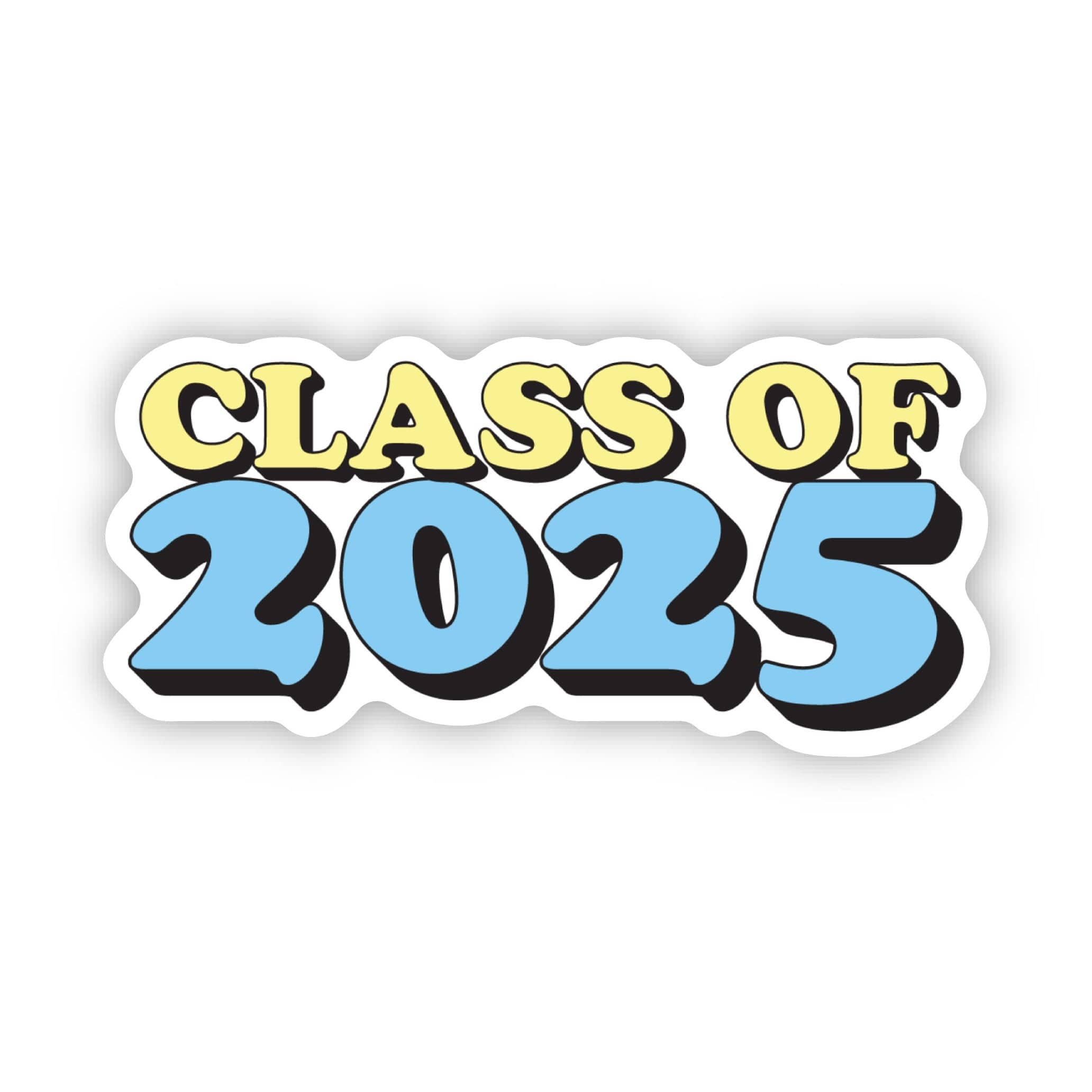 Class Of 2025 Graduation Text Sticker