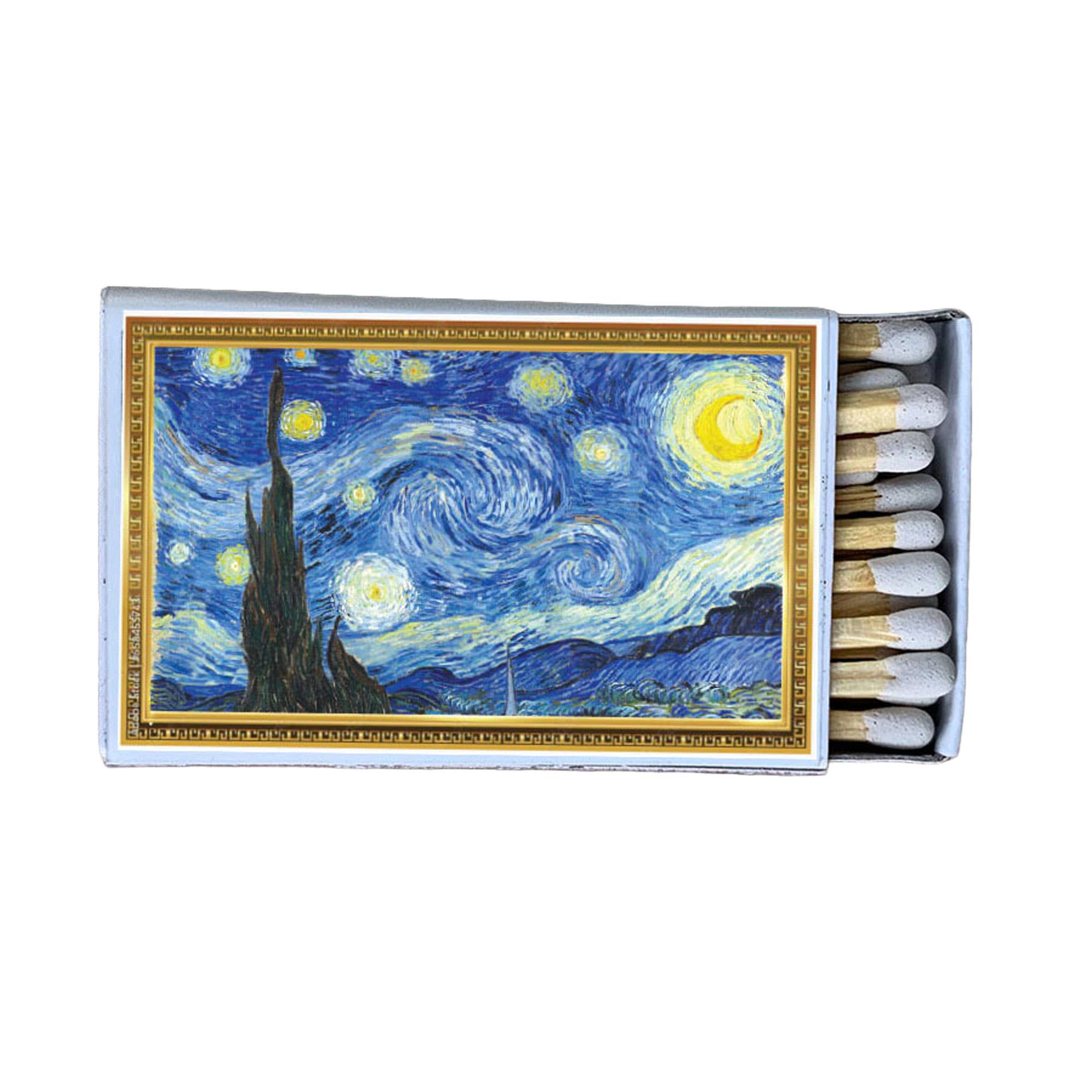 Matches • Art •Starry Night Van Gogh• Home Decor for Candles