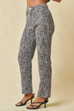 High Waisted Tweed Pants w/Pockets