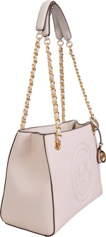 Max Studio Pebble Grain Double Handle Chain Tote