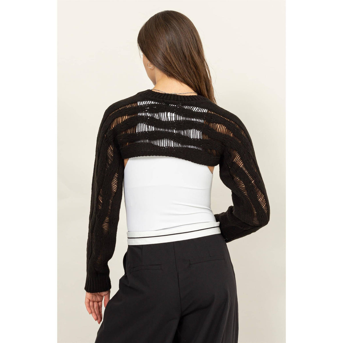Open Knit Shrug Sweater