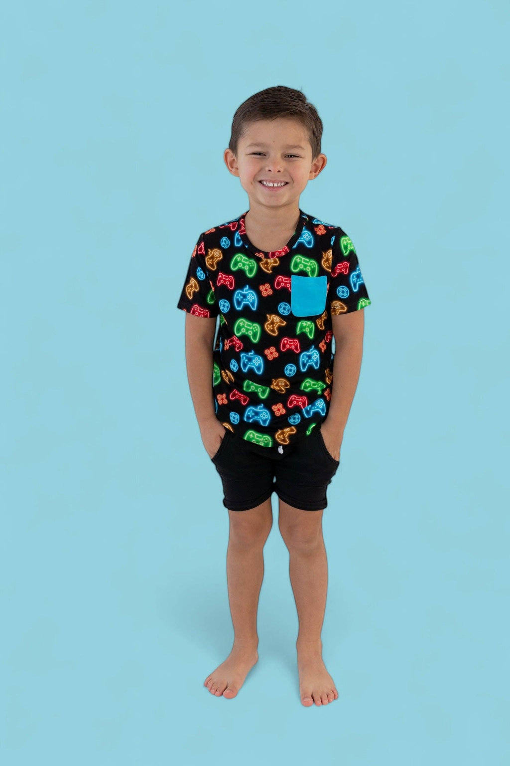 Boys Gamer Glow Dream Pocket Tshirt