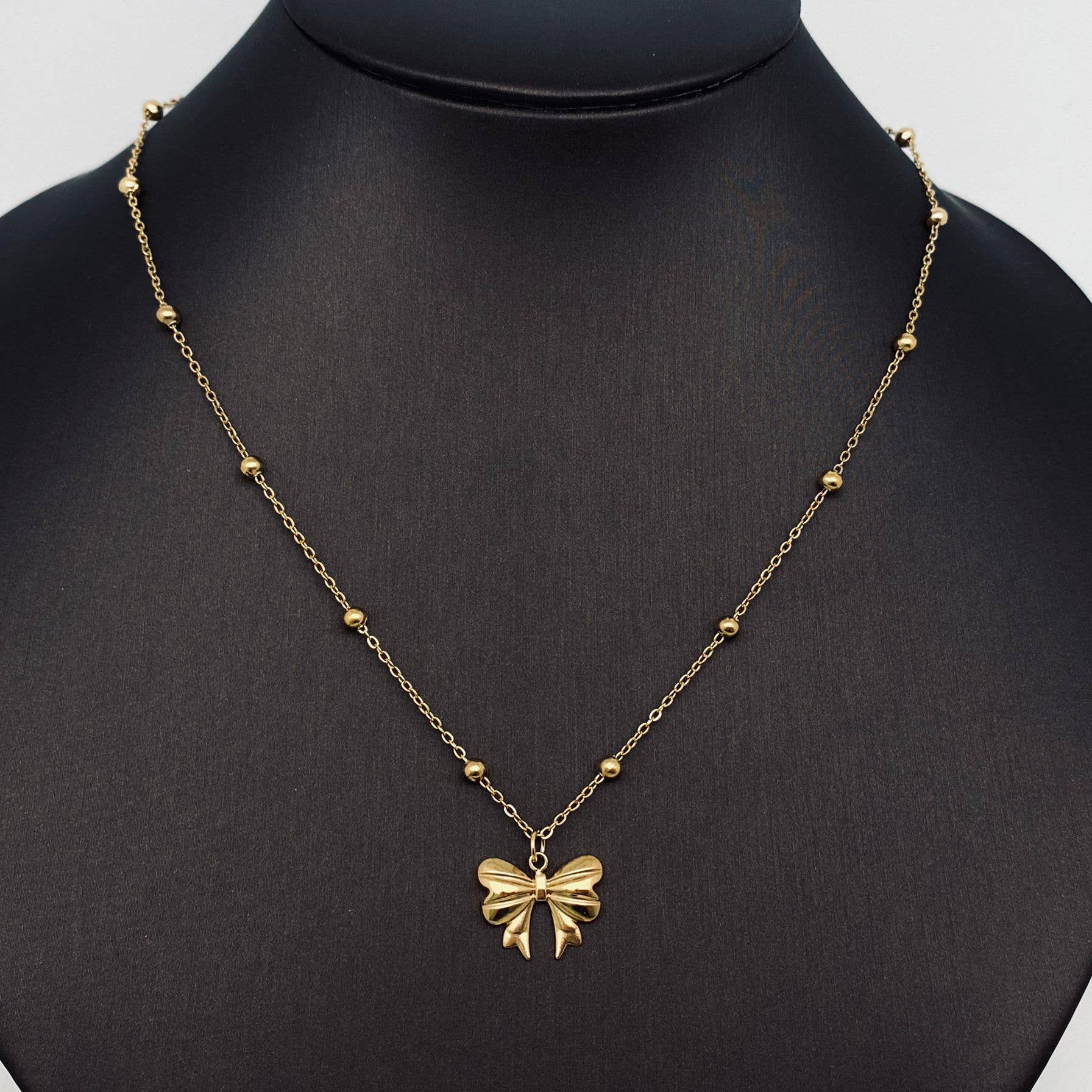 Bow Pendant Necklace 