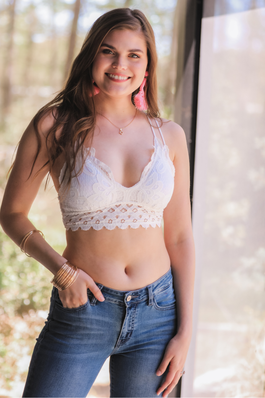 Ella Lace Scalloped Bralette