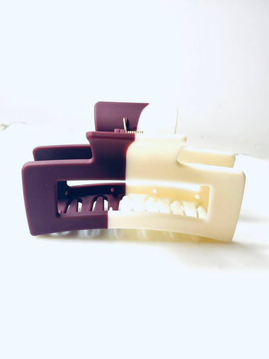 Two Tone Hair Claw Clips