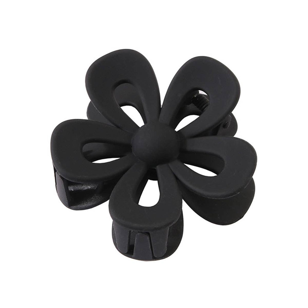 Matte Acrylic Flower Hair Claw Clip