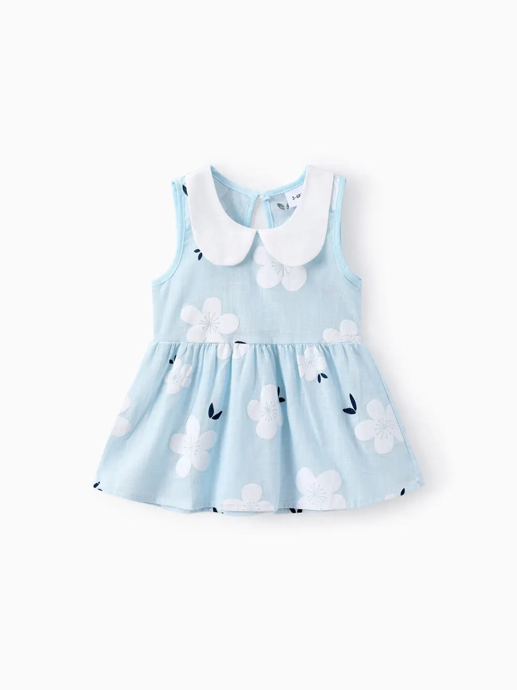 Baby Girl Peter Pan Collar Floral Dress