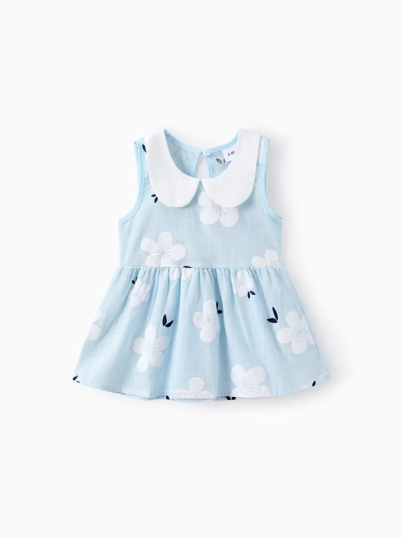 Baby Girl Peter Pan Collar Floral Dress