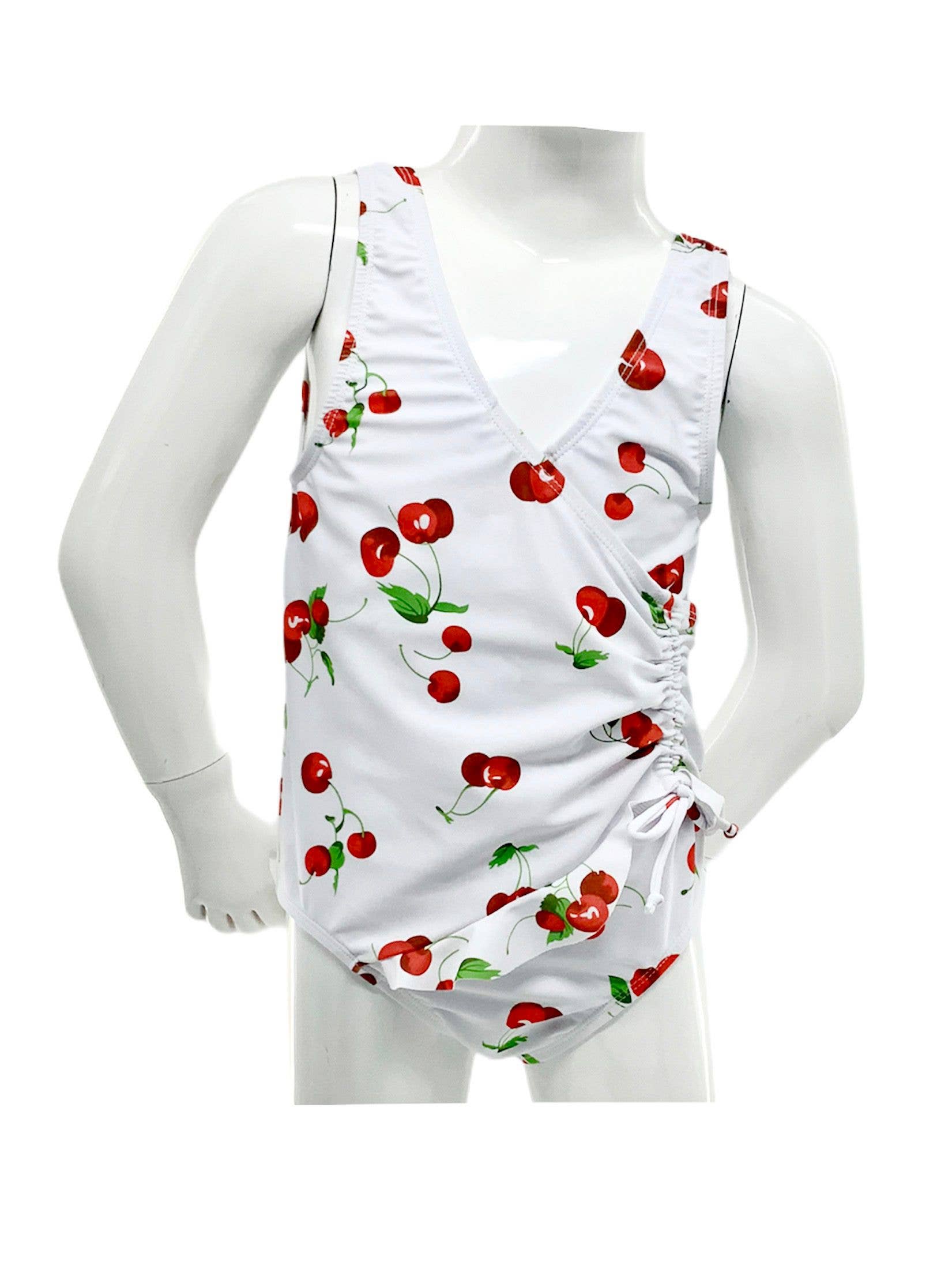 Wrap Lined Swimsuit One Piece w/ Drawstring