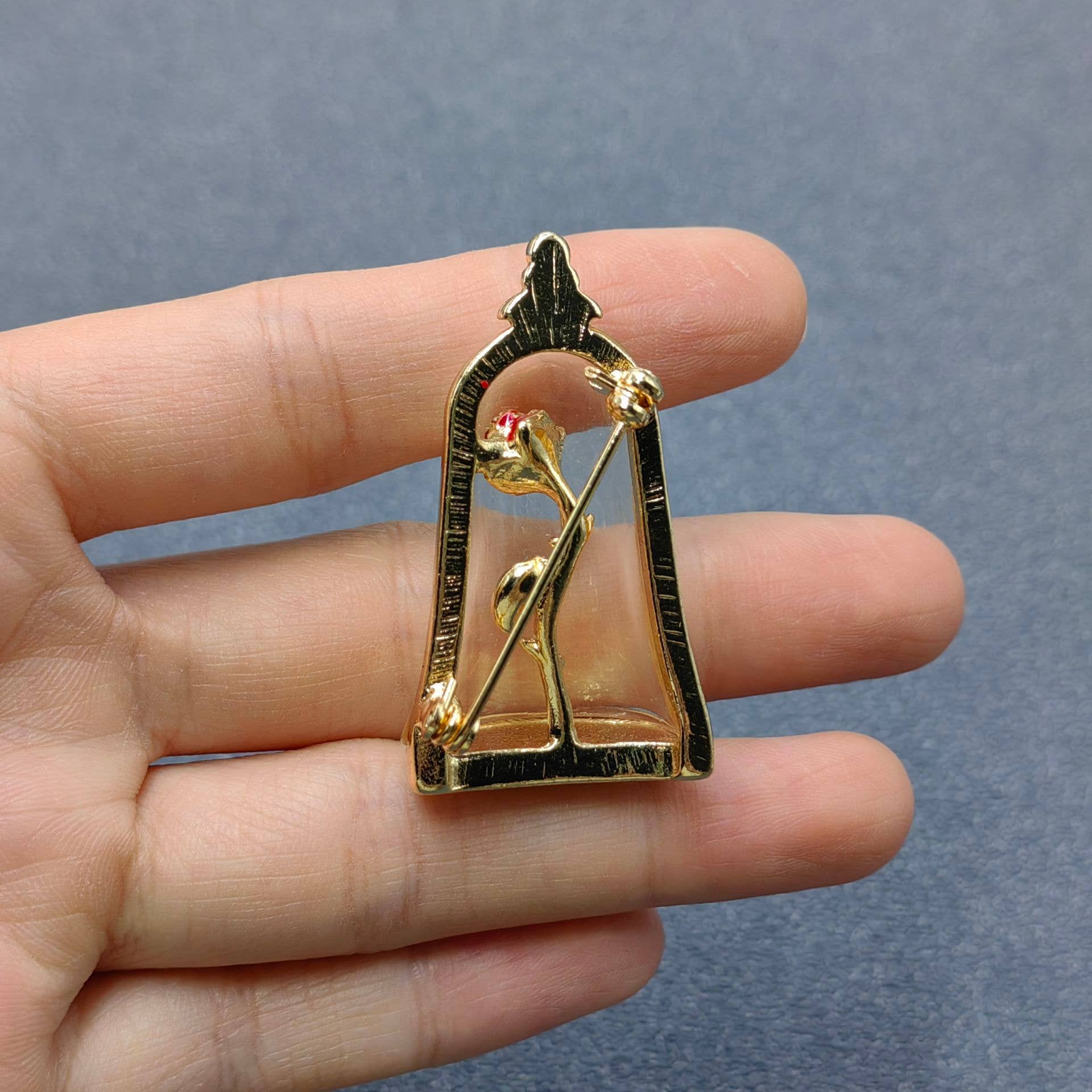 Enchanted Rose Cloche Brooch