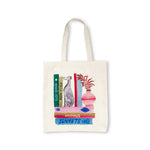 Canvas Book Tote, Bookshelf