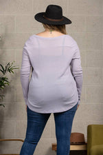 Waffle Thermal Knit Plus Size Top