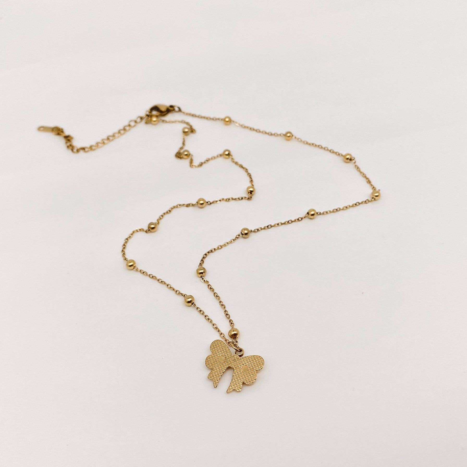 Bow Pendant Necklace 