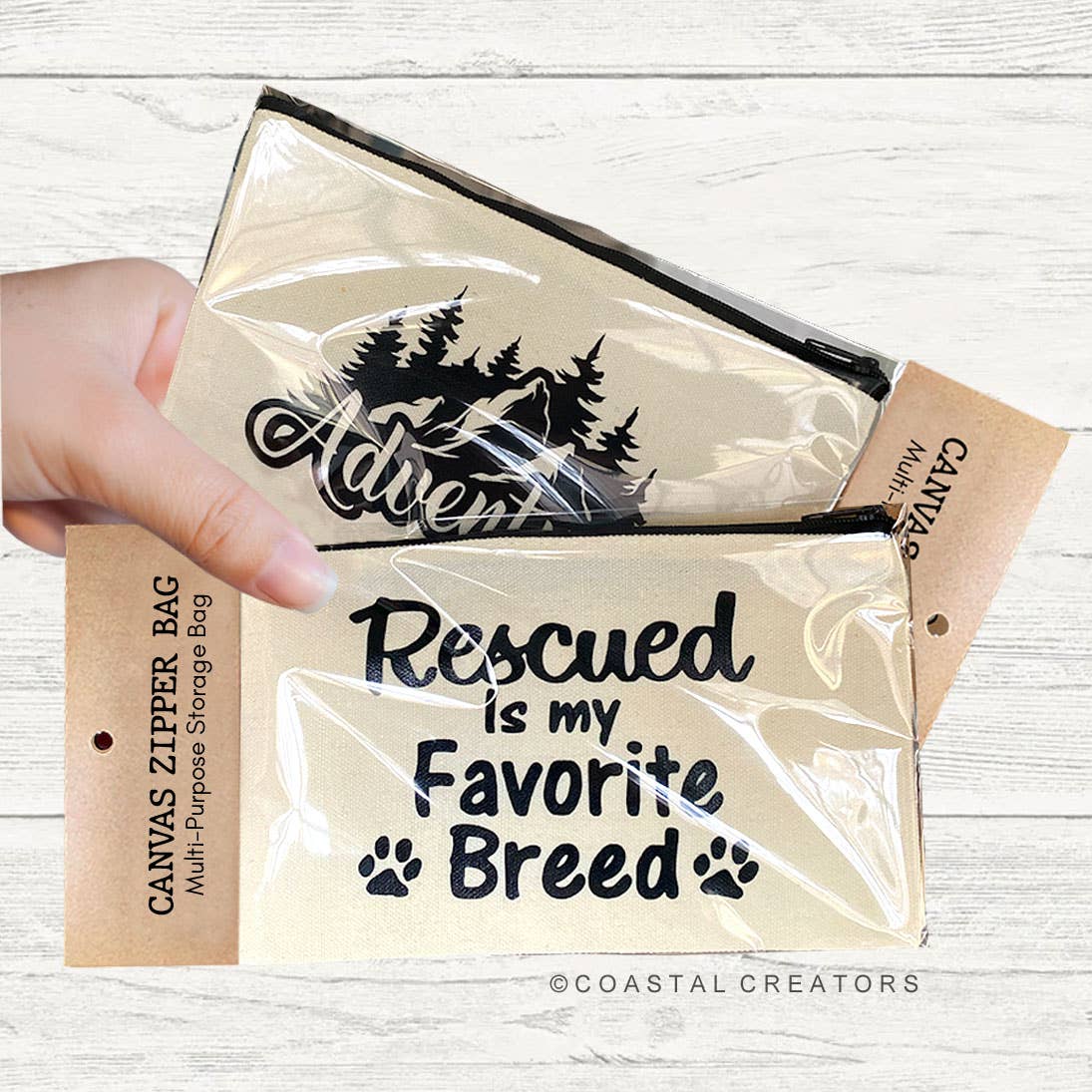 Dog Hair Fur-Fetti Canvas Bag.