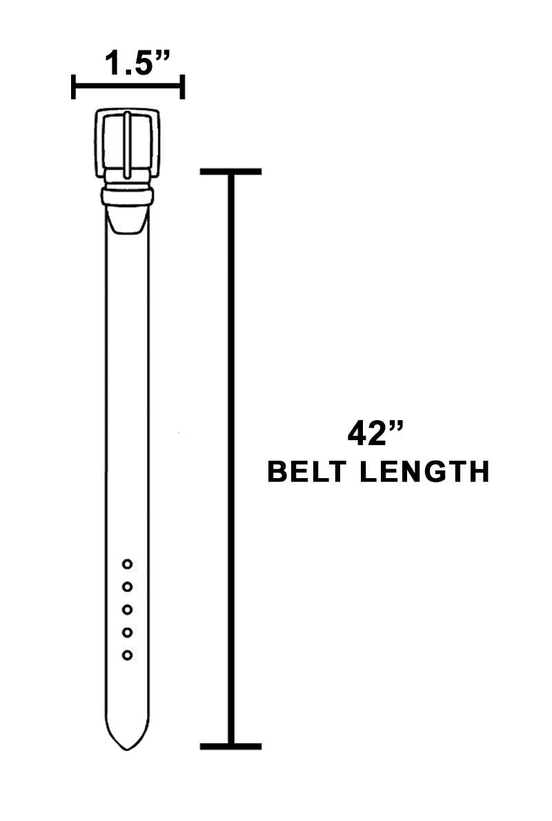 Stitch Pattern Vegan Leather Belt