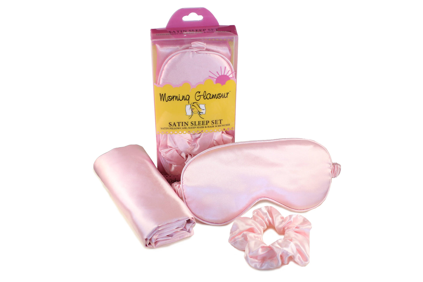 Ultimate Sleep Set Satin Pillowcase, Eye mask and Scrunchie