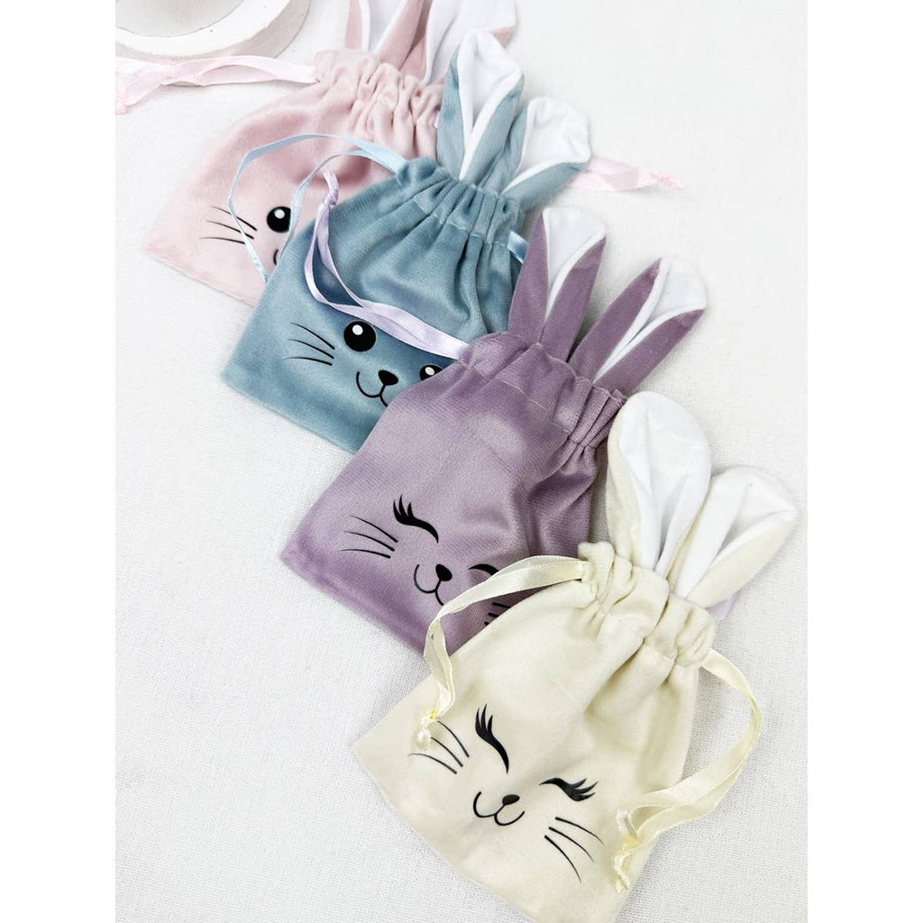 Bunny Ear Velvet Drawstring Gift Bags