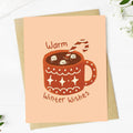 "Warm winter wishes" Mug Card