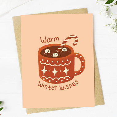 "Warm winter wishes" Mug Card