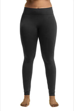 Plus Size Seamless Skinny Solid Fleece Legging