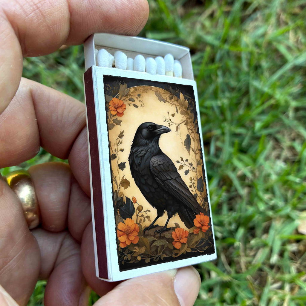 Matches • Raven Matchboxes• Home Decor for Candles & Incense