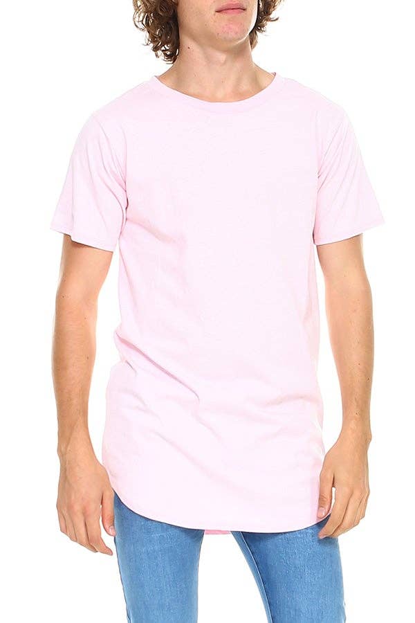 Men's Hem Curve Premium Cotton Crew Neck T-Shirt