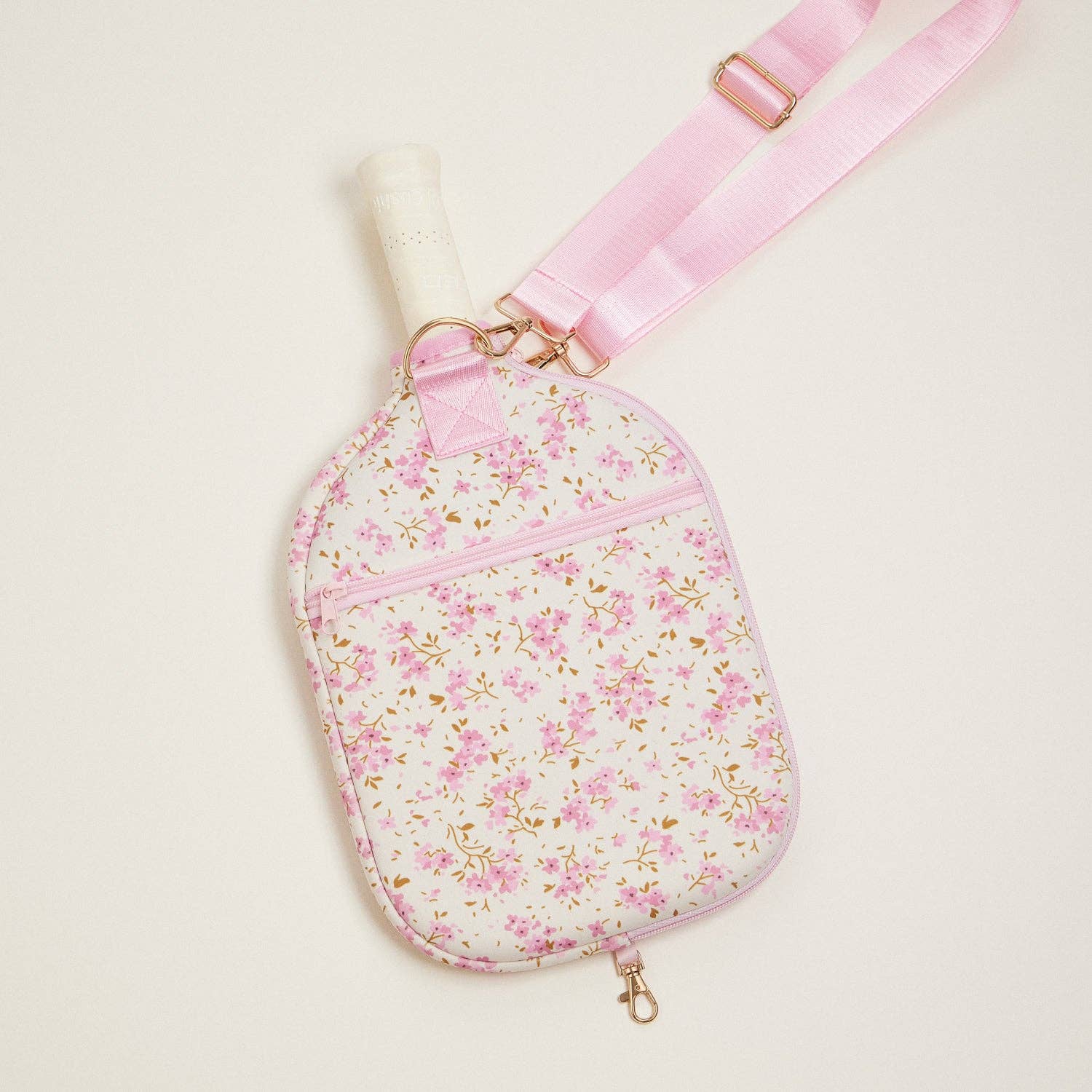 Boho-Floral-Neoprene-Pickleball-Paddle-Bag