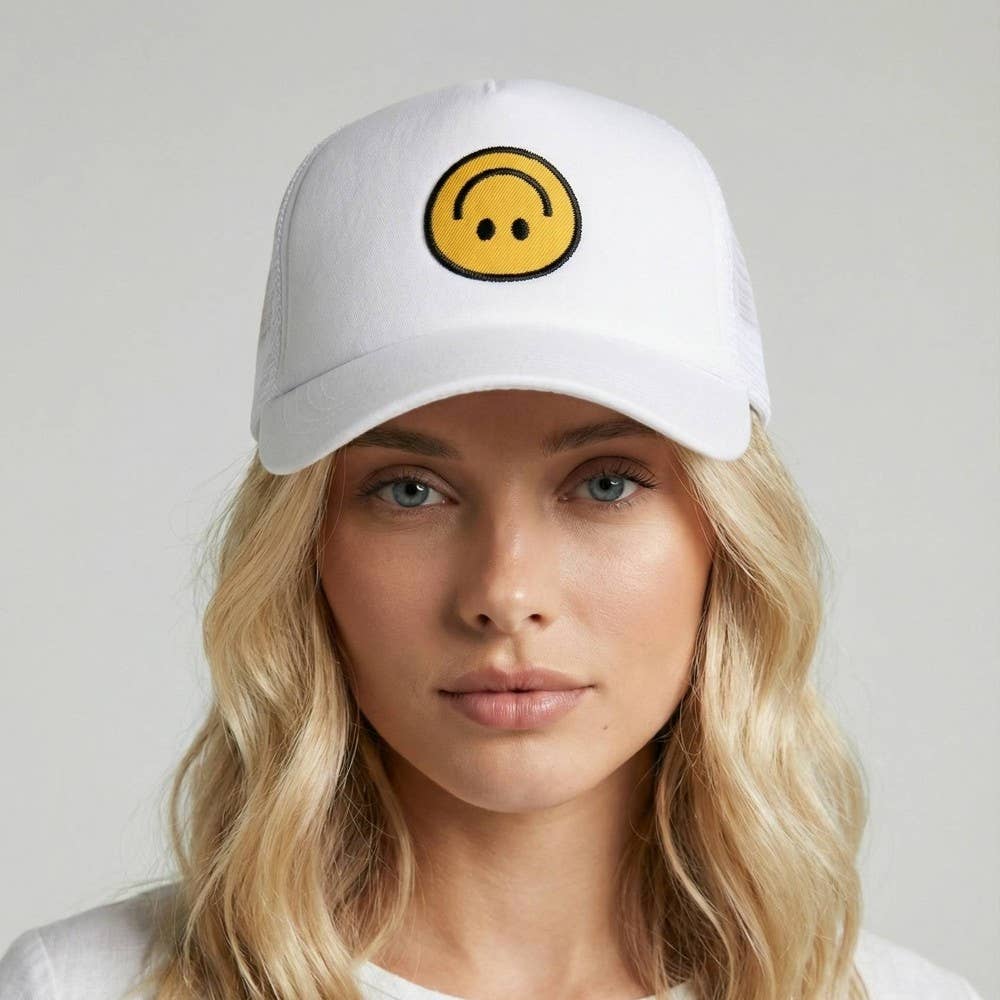 Upside Down Smiley Face Cap 