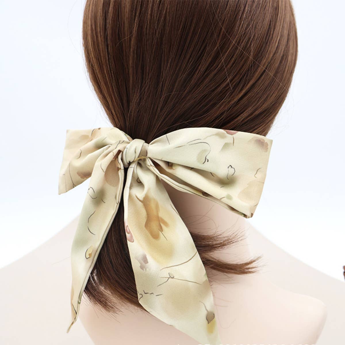 Vintage Bowknot Twilly Scarf for Hair or Bag