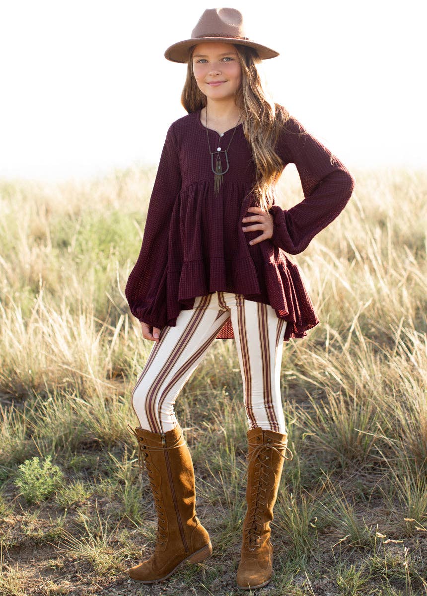 Girl's Victoria Legging in Stripe