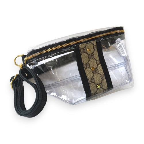 Britt Belt Bag In Vinyl Vogue, Black Leather | Upcycled Gucci