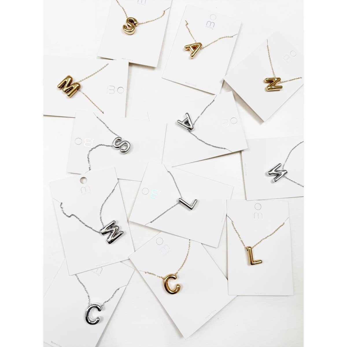 Balloon Dainty Alphabet Pendant Necklace