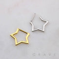 STAR SHAPED SEPTUM HINGED SEGMENT HOOP RING 316L SURGICAL ST: SS