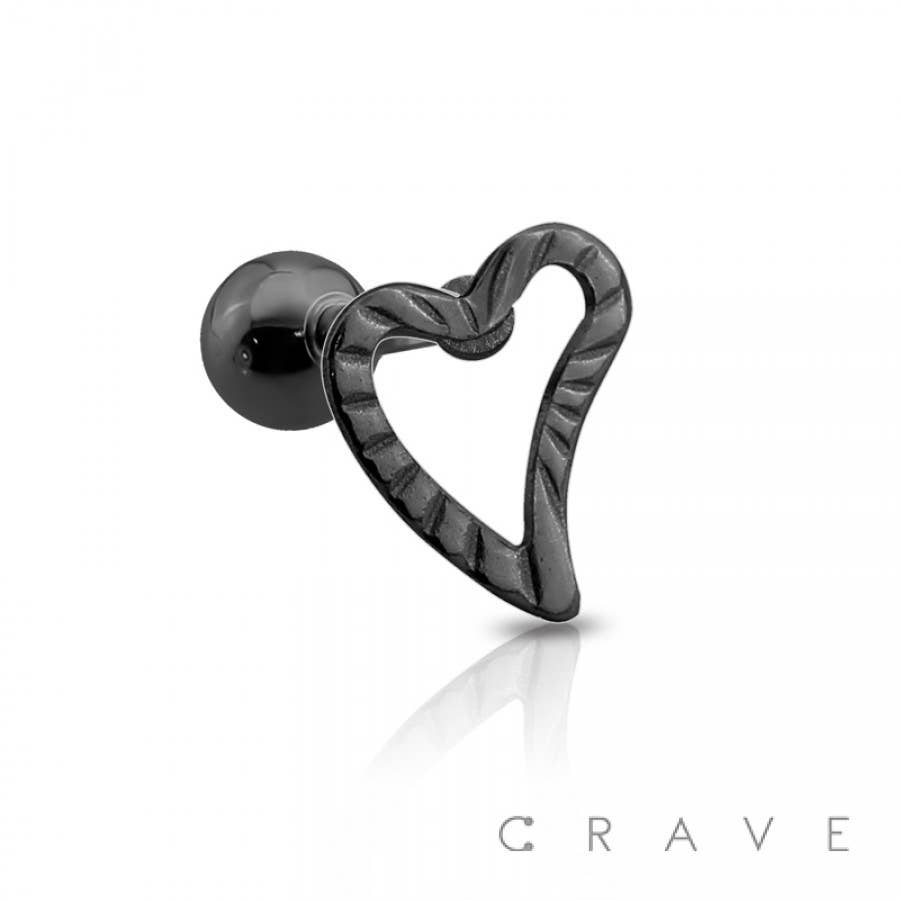 Curved Heart Cartilage/Tragus Bar