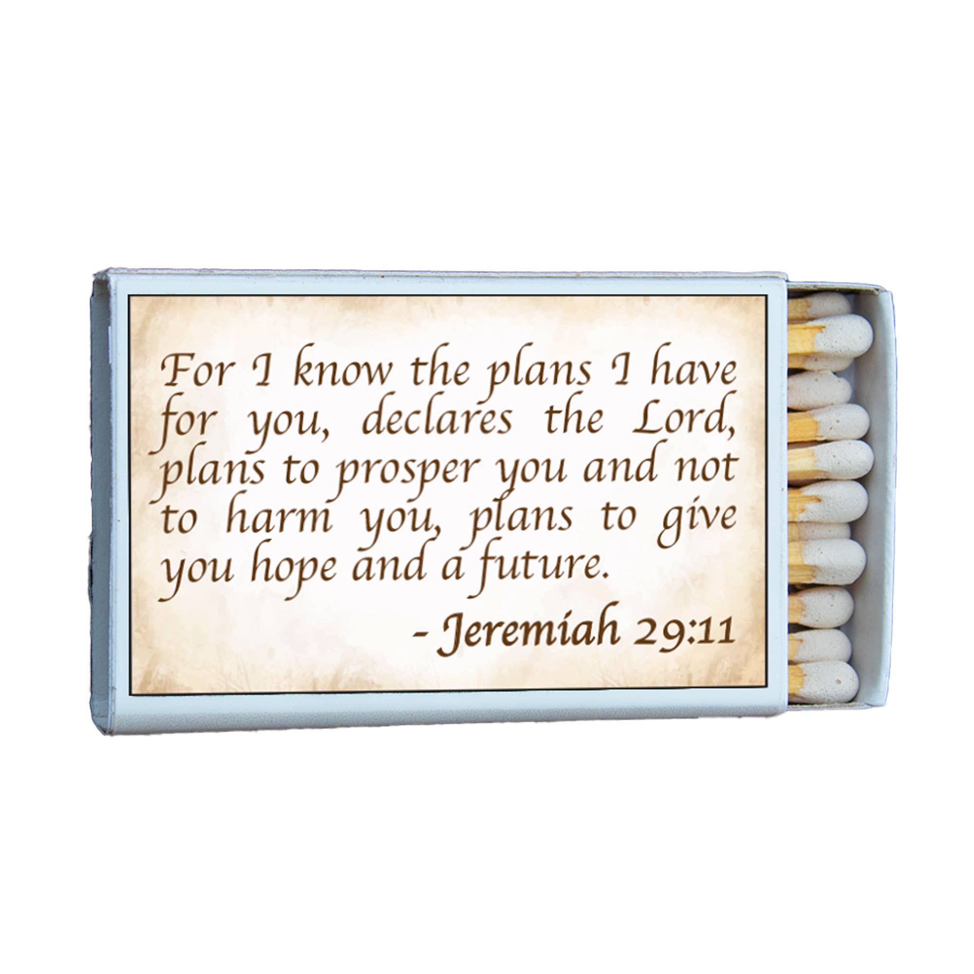 Bible Verse Jeremiah 29:11 • Candle Acc • Scripture Matches