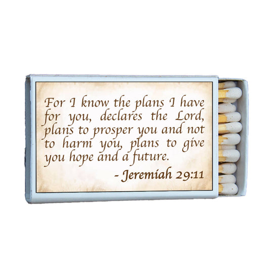 Bible Verse Jeremiah 29:11 • Candle Acc • Scripture Matches